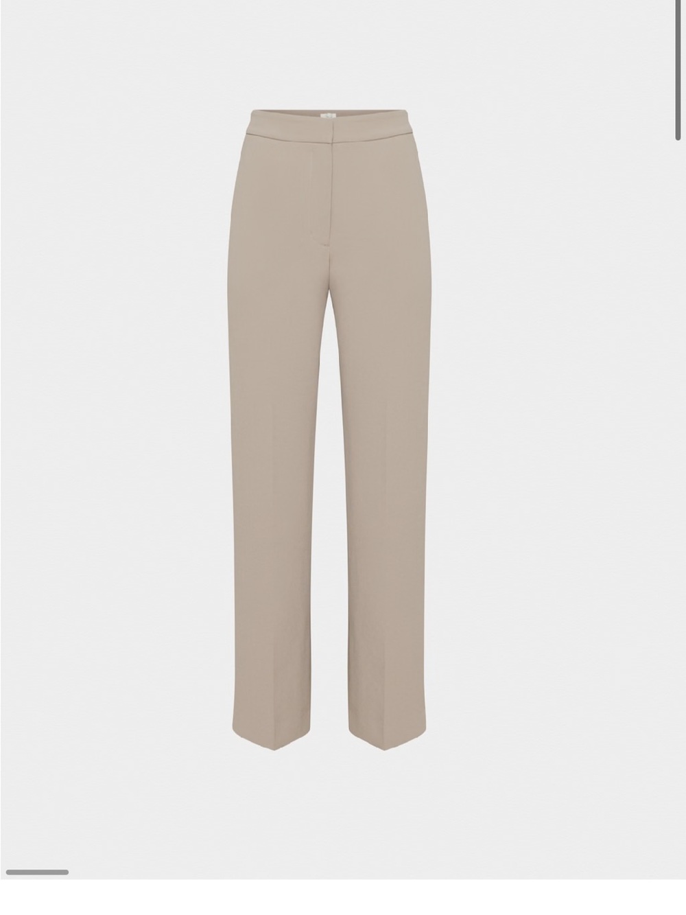 Aritzia Straight-Leg Trousers in Taupe